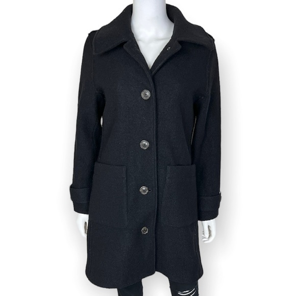 J. Crew Jackets & Coats J Crew Lady Coat In Black Italian Boiled